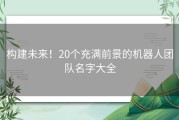 构建未来！20个充满前景的机器人团队名字大全