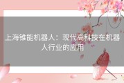 上海锥能机器人：现代高科技在机器人行业的应用