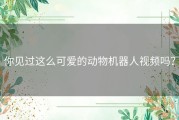 你见过这么可爱的动物机器人视频吗？