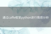 通过caffe框架python进行情感分析