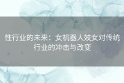 性行业的未来：女机器人妓女对传统行业的冲击与改变