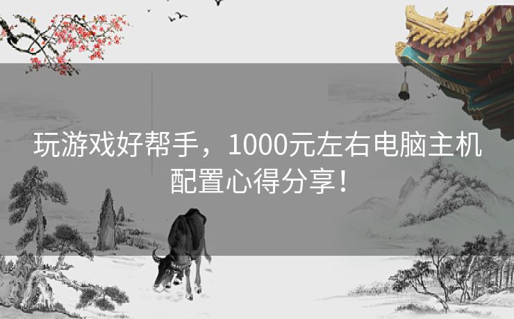 玩游戏好帮手，1000元左右电脑主机配置心得分享！