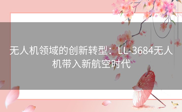 无人机领域的创新转型：LL-3684无人机带入新航空时代